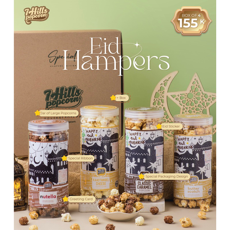 

7Hills Popcorn Eid Hampers - Box of 4