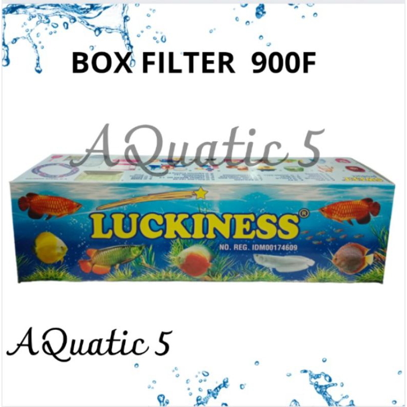 POMPA AQUARIUM LUCKINESS 900F BOX FILTER SEDANG MEDIA FILTER AQUARIUM