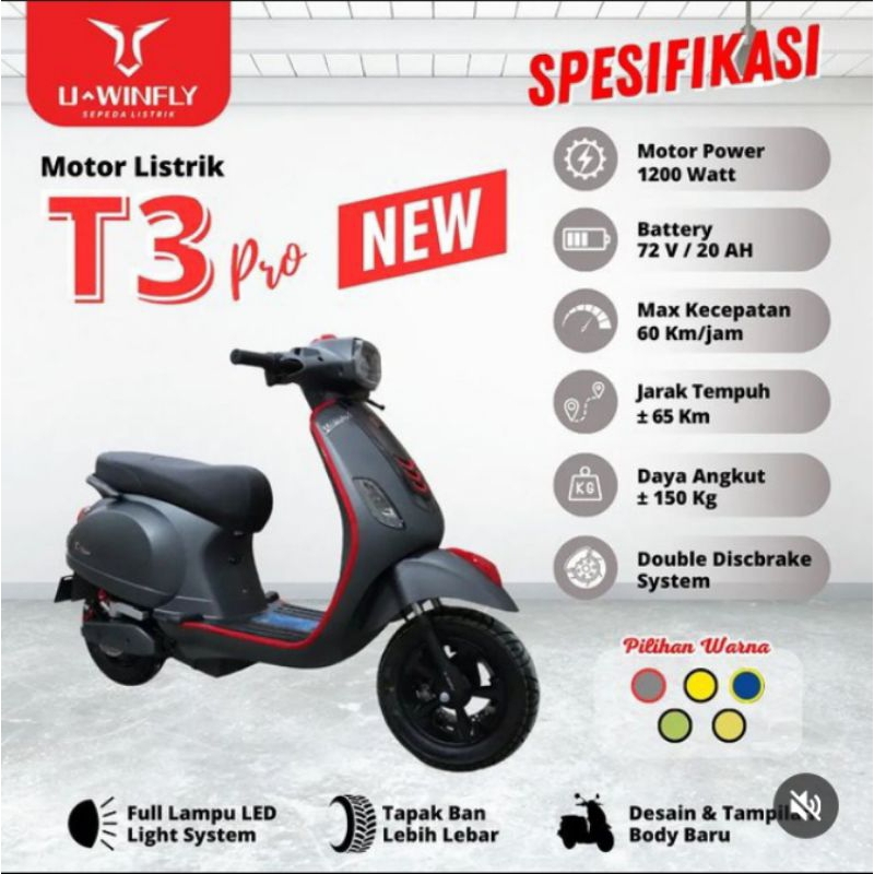 Motor Listrik Uwinfly T3S Pro