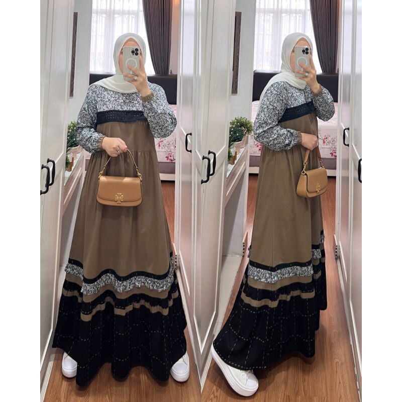 Gamis syaina bordir