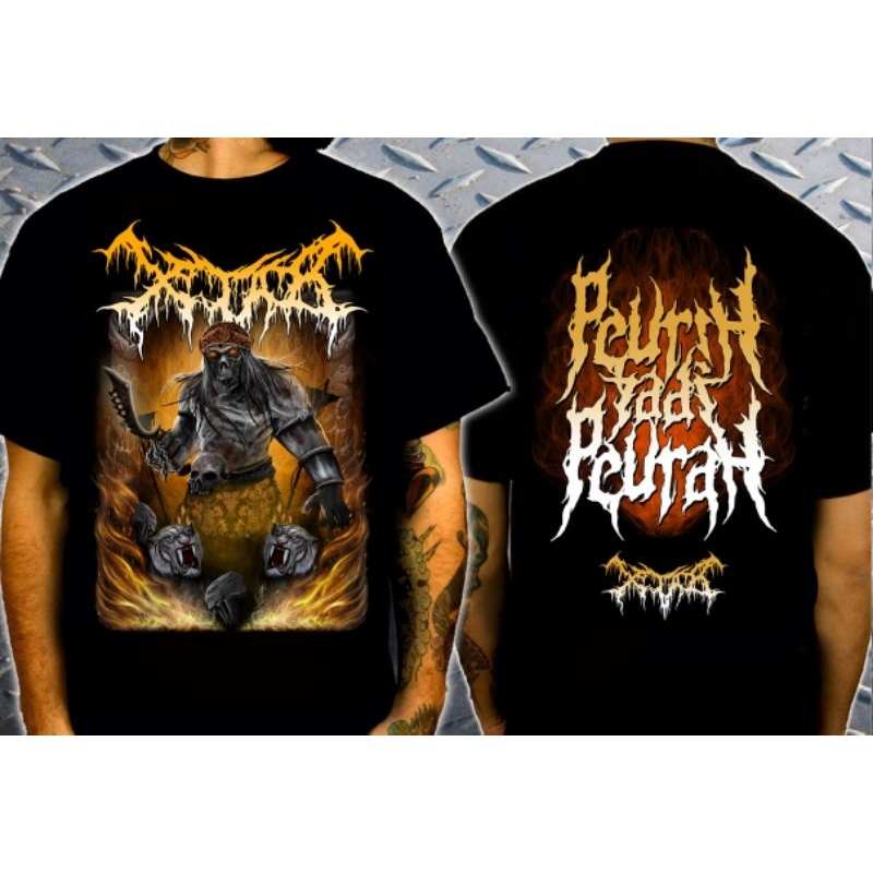 XTAB DISTRO Kaos XTAB - PEURIH JADI PEURAH Premium tshirt kaos band metal deathmetal xtab distro Baj