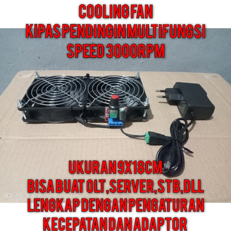 T2T Kipas pendingin fan cooling multifungsi olt server stb ukuran 9x18cm 3000rpm RBU