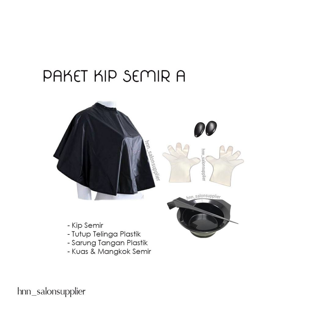 Paket Semir Cat Rambut Salon Barber Barbershop Topi Highlight
