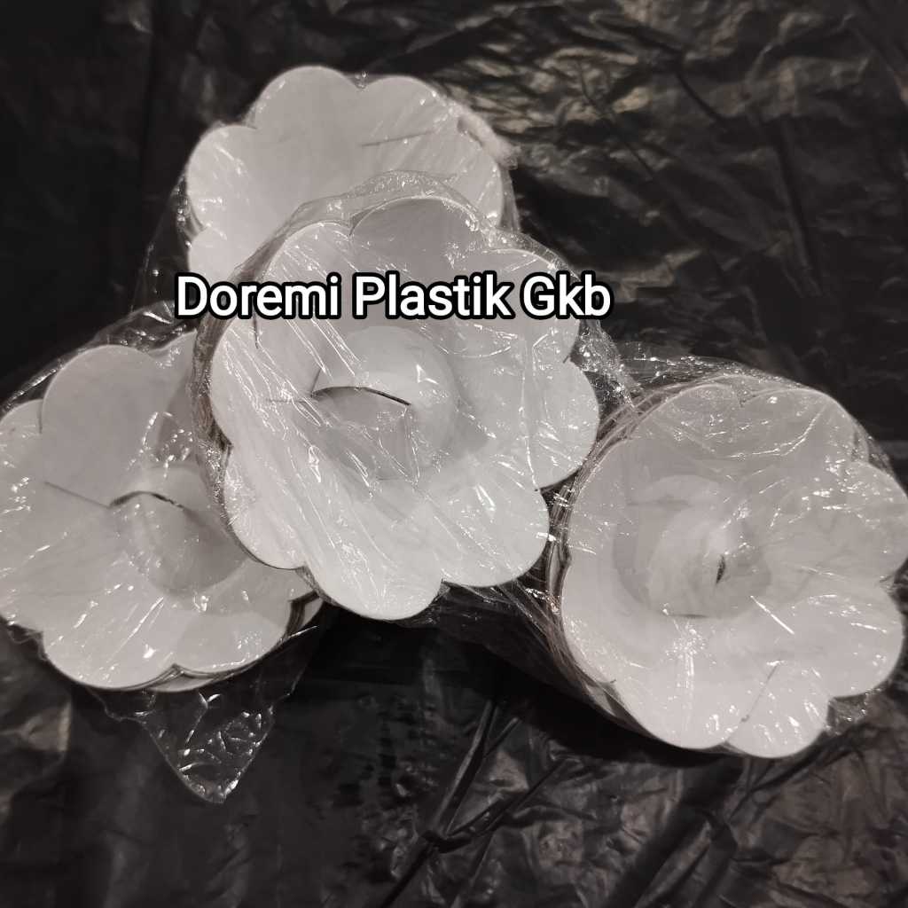 Cup Sudi Tatakan Kue Bikang Ivory / Cup sudi bikang / alas kue / tatakan kue