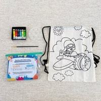 

MAINAN ANAK BELAJAR WARNA MELUKIS TAS PAINTING KIT UMUR 1 2 3 4 5 TAHUN CAT, KUAS, PALLET SERI PESAWAT