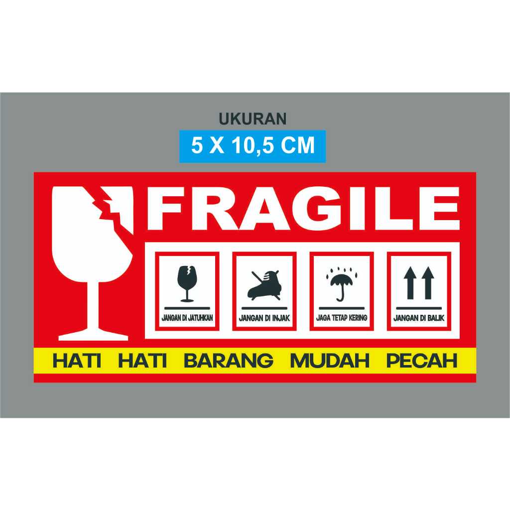 

stiker fragile