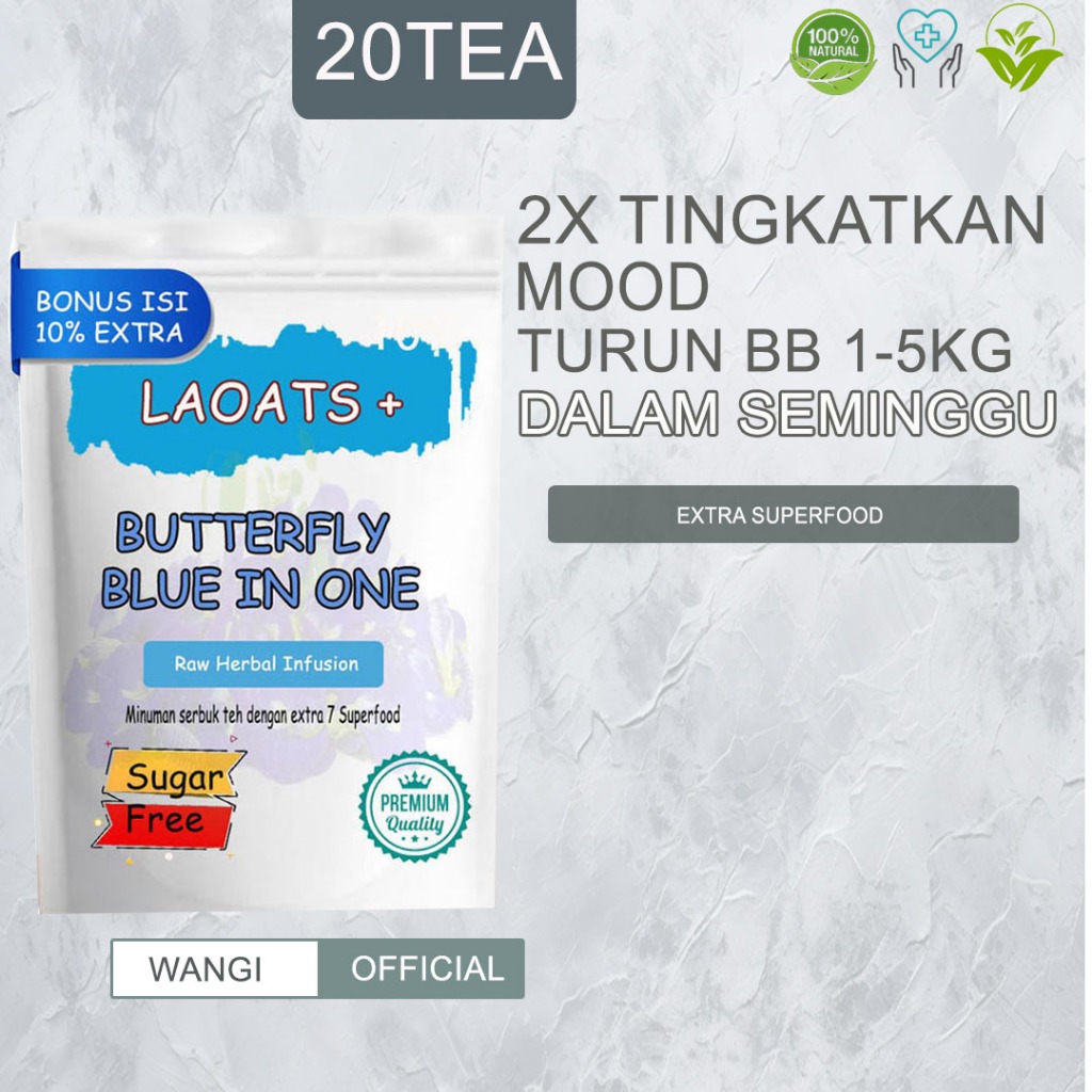 

Bunga Telang Kering Minuman Diet Penurun Berat Badan Teh Telang Pelangsing Badan Laoats