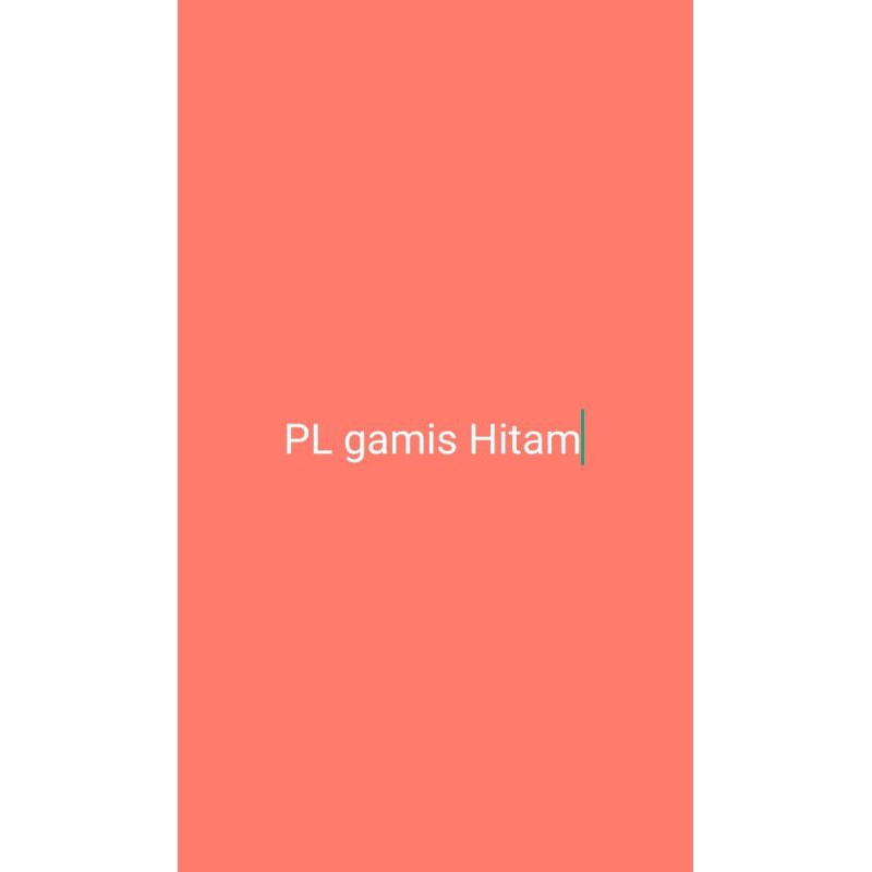Gamis Hitam PL
