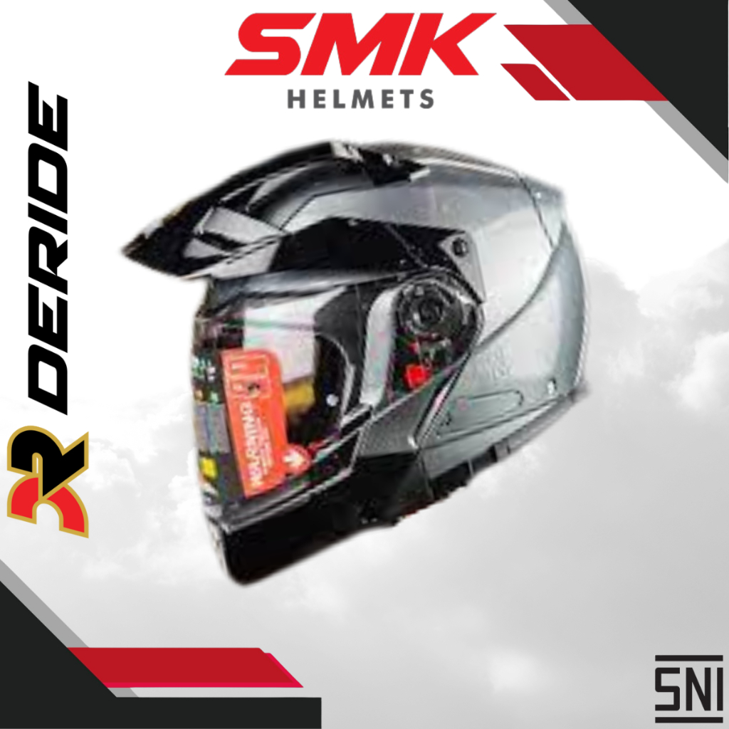 HELM SMK HYBRID EVO BASIC ANTHRACITE BGLDA600 MODULAR CROSS OVER SNI