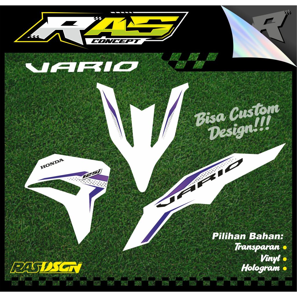 Stiker VAriasi Vario 125 New Transparan-Striping Transparan All New Vario 125