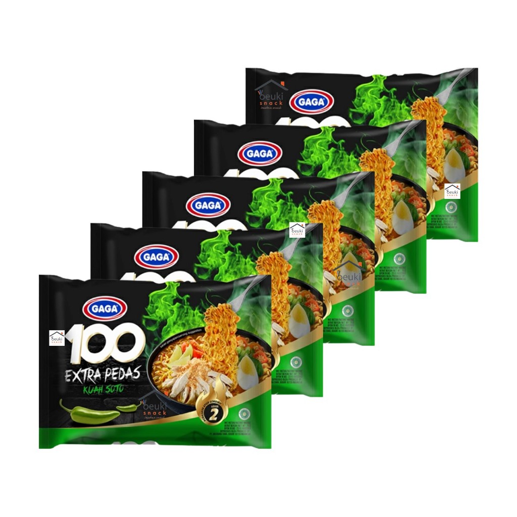 

5PCS Gaga 100 Soto Extra Pedas Kuah Soto