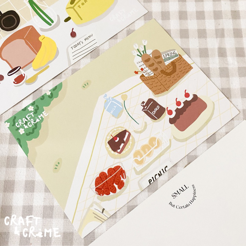 

[craftandcreme] Cute and homey cafe postcards / postcard / korean postcard / cafe theme / kartu pos lucu / kartu pos