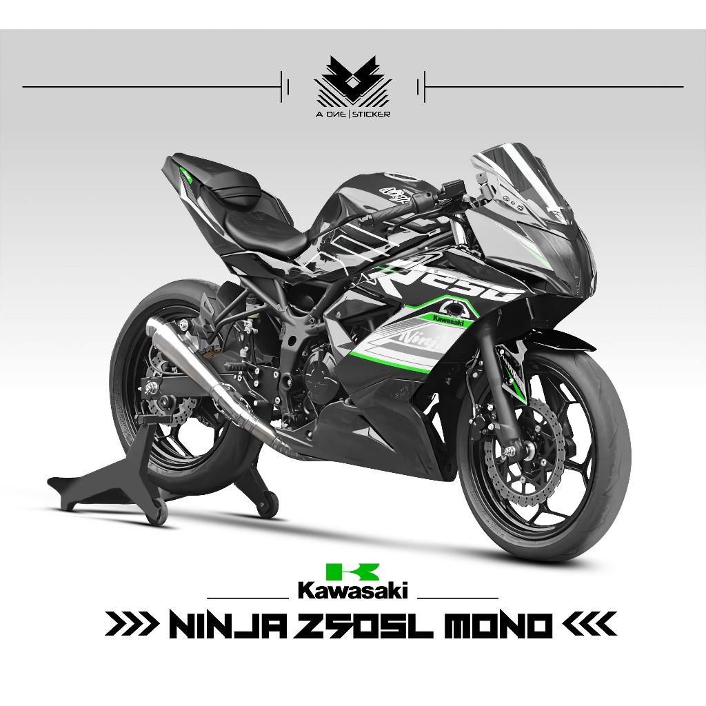 STRIPING NINJA250SL MONO / MOTIF 9 / STICKER / NINJA250RR MONO / 250 / RR MONO / 250SL / 250RR MONO 