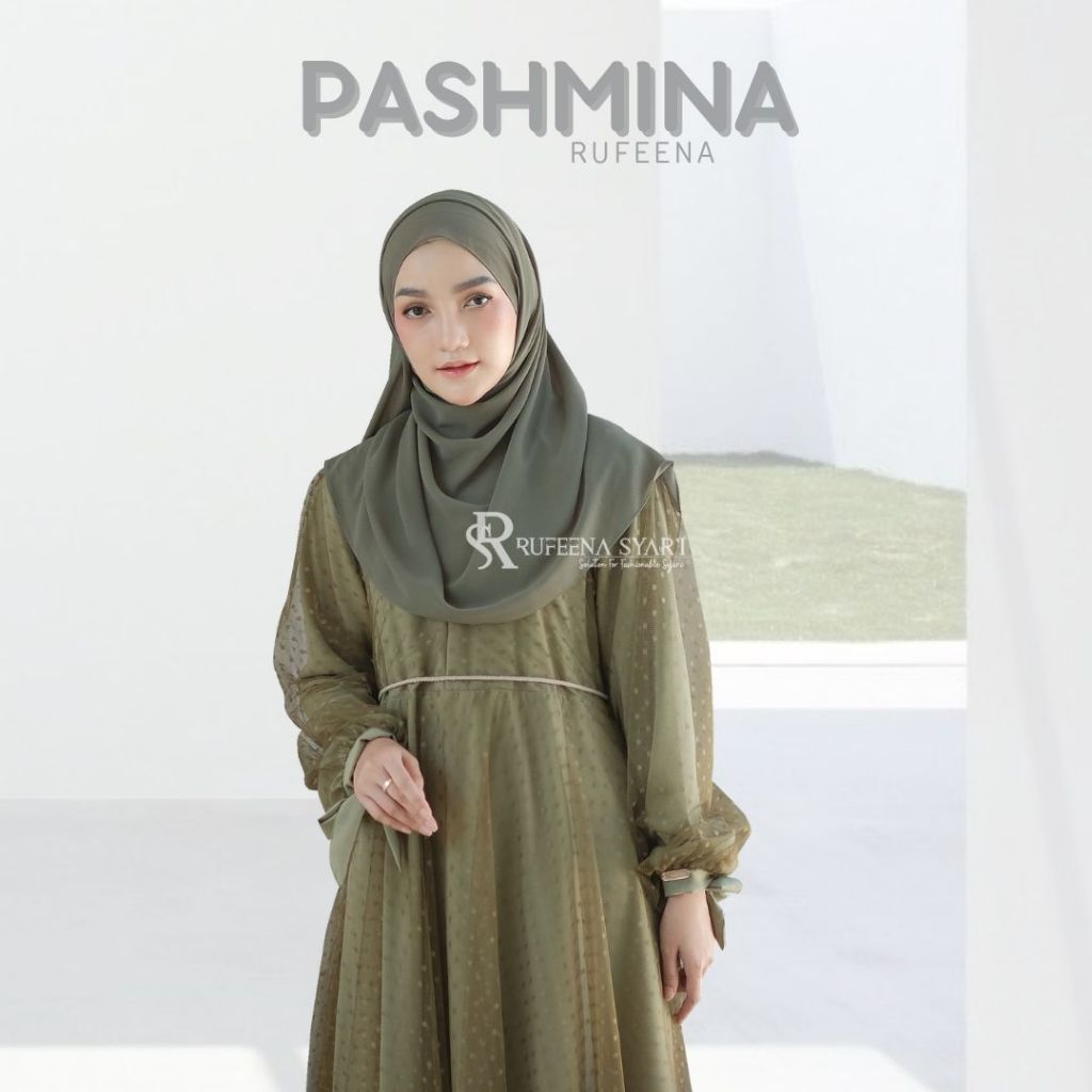 Rufeena Syari Pashmina Ceruty Baby Hijab Instan Shawl Malaysia Ukuran Jumbo Premium By Rufeena Syari