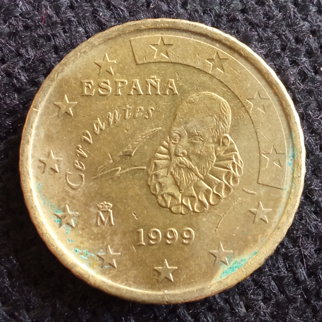 Koin Kuno Spanyol Euro Cent 50 Cent 1999-2006 (tahun acak) tipe map 1 | Koin Asing Mancanegara