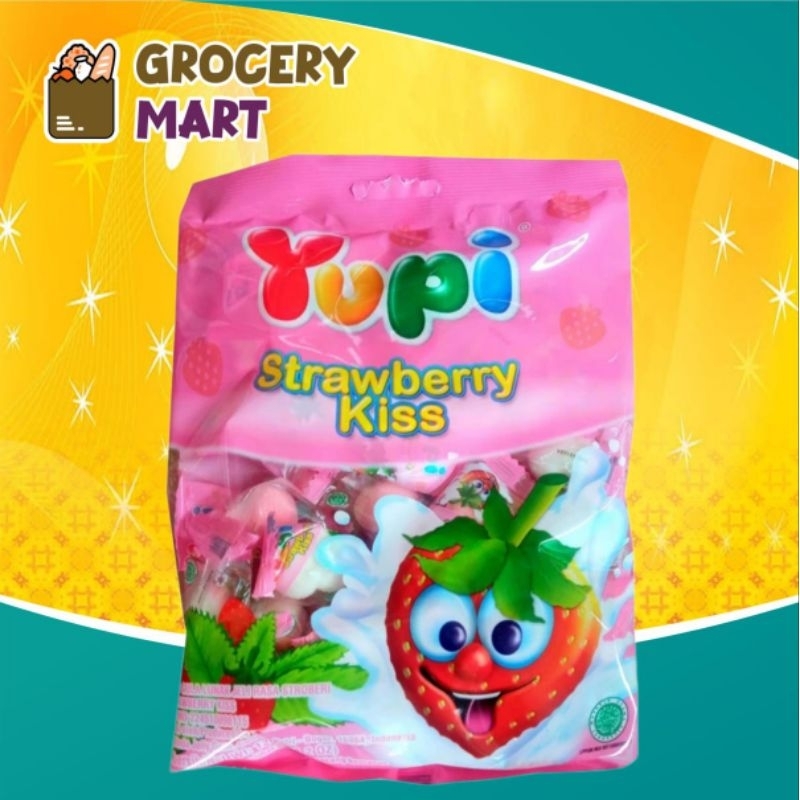 

YUPI Stawberry Kiss Jeli 120gr Permen Yupi -1 BUNGKUS