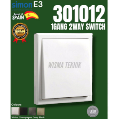 Saklar 1 Gang 2 Way Switch Simon 301012