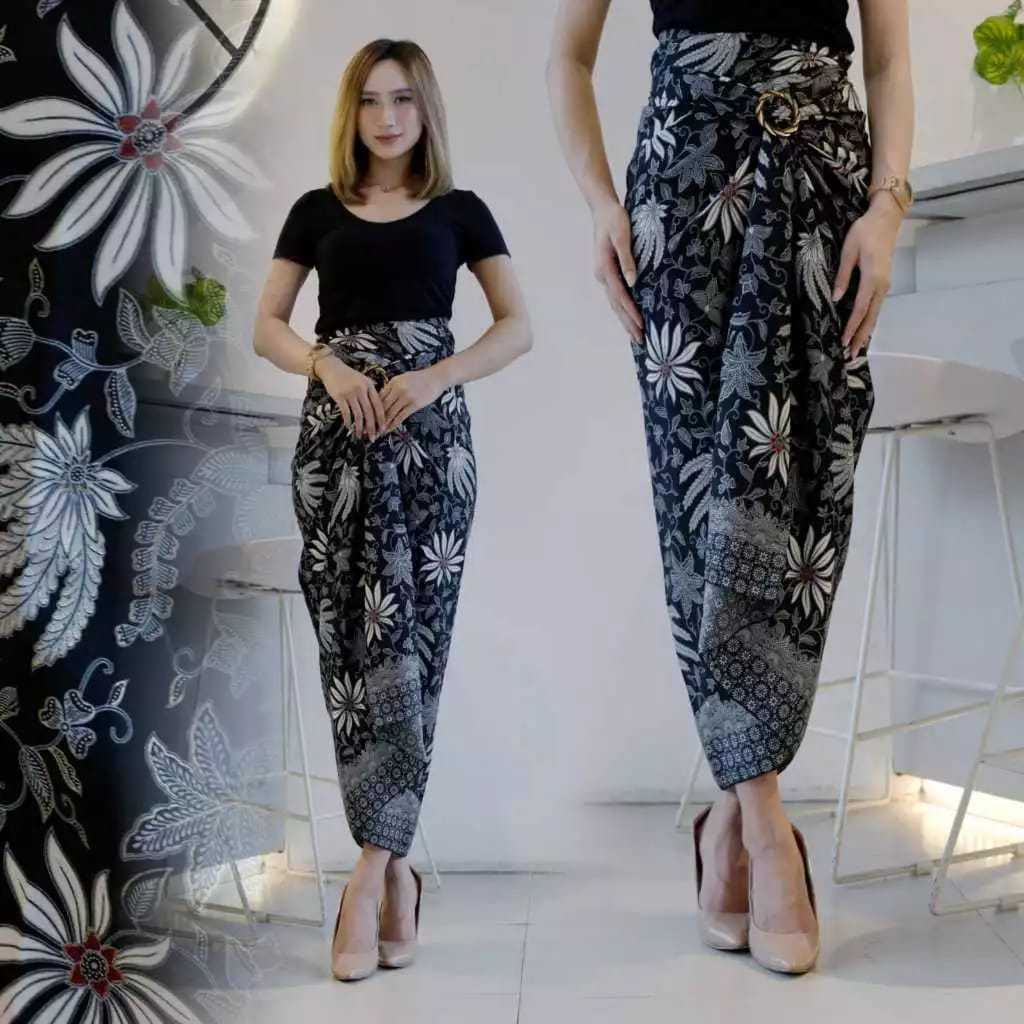 Rok Batik Lilit FREE RING Rok Lilit Batik Modern Kain Lilit Bawahan Kebaya Serut Instan Wrap Skirt R