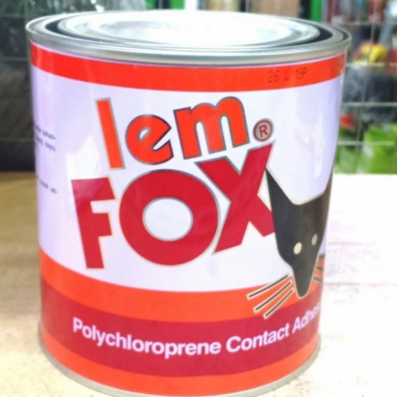 Lem Fox kuning, kemasan kaleng 1kg Berat bersih 600Gram PROMO TERMURAH