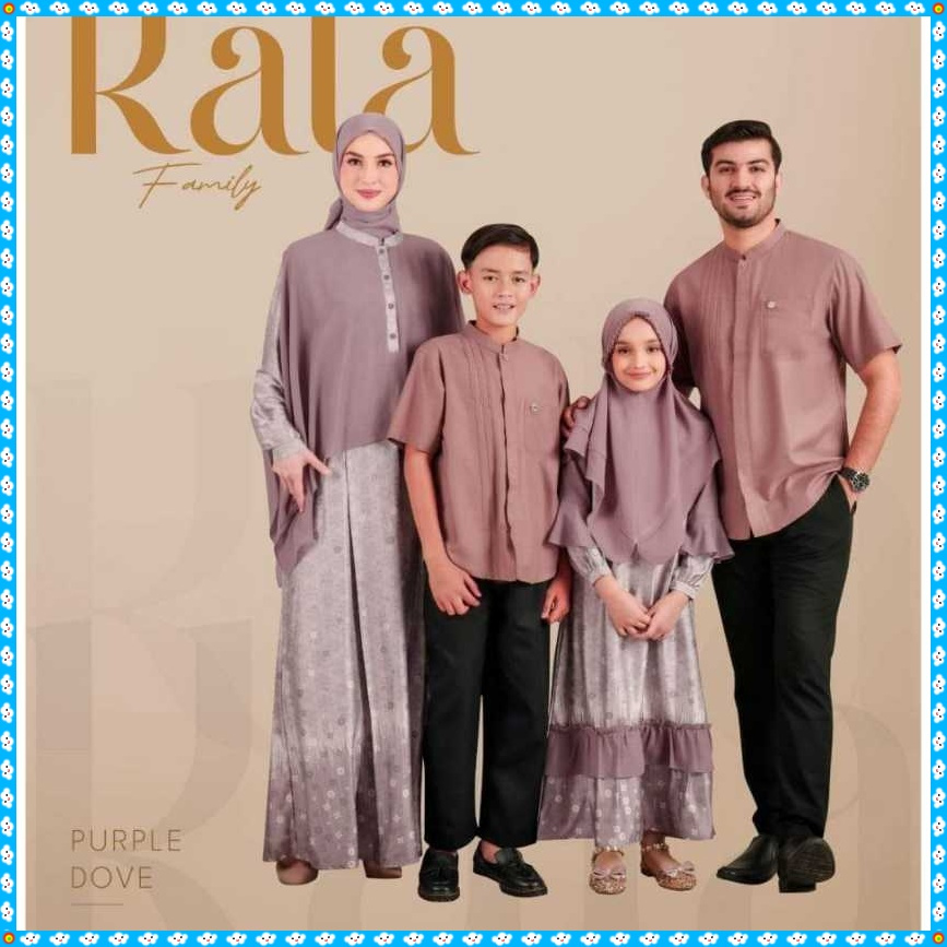 sarimbit pasangan couple family koko gamis anak series kala purple dari nibras edisi lebaran 2024
