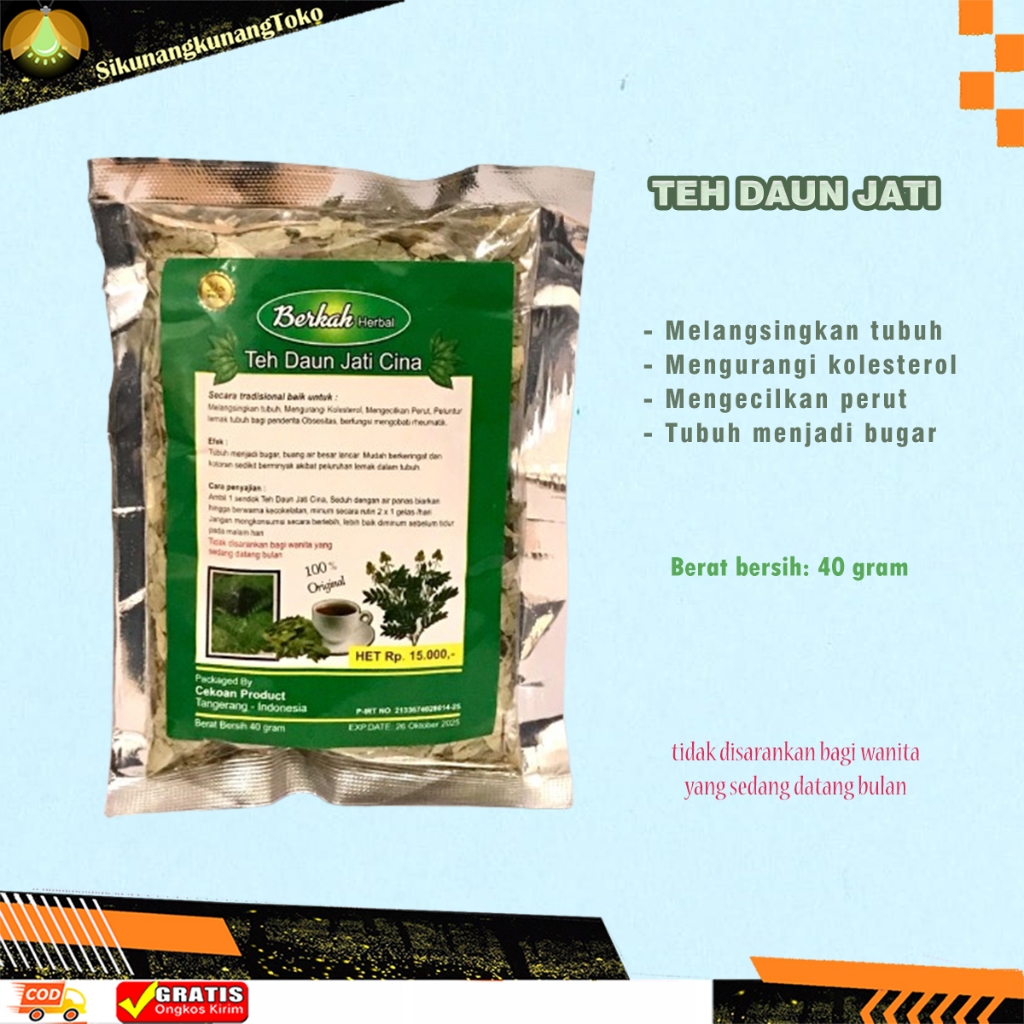

(SKN) Teh daun Jati Cina Curah pelangsing badan | Teh Jati Cina Original Curah