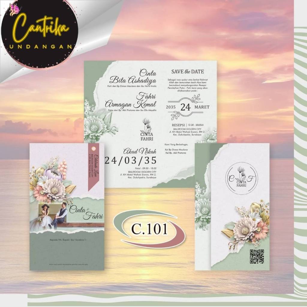 Blangko Undangan cantik 101 Harga Murah