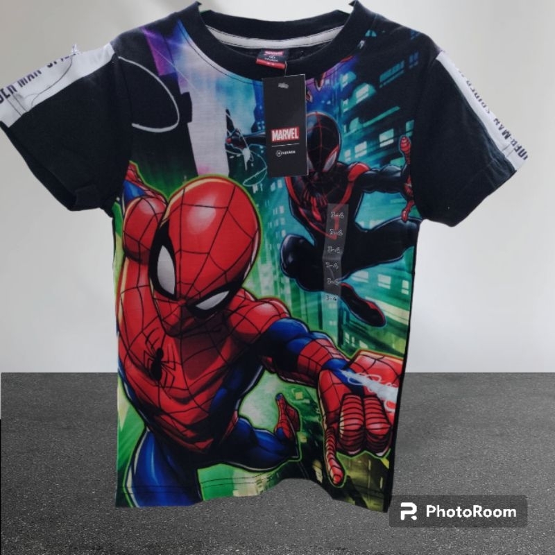 Kaos Marvel Anak / Kaos Nevada Anak Size 3-16 tahun | Kaos Marvel | Kaos Nevada Junior // Atasan Jun