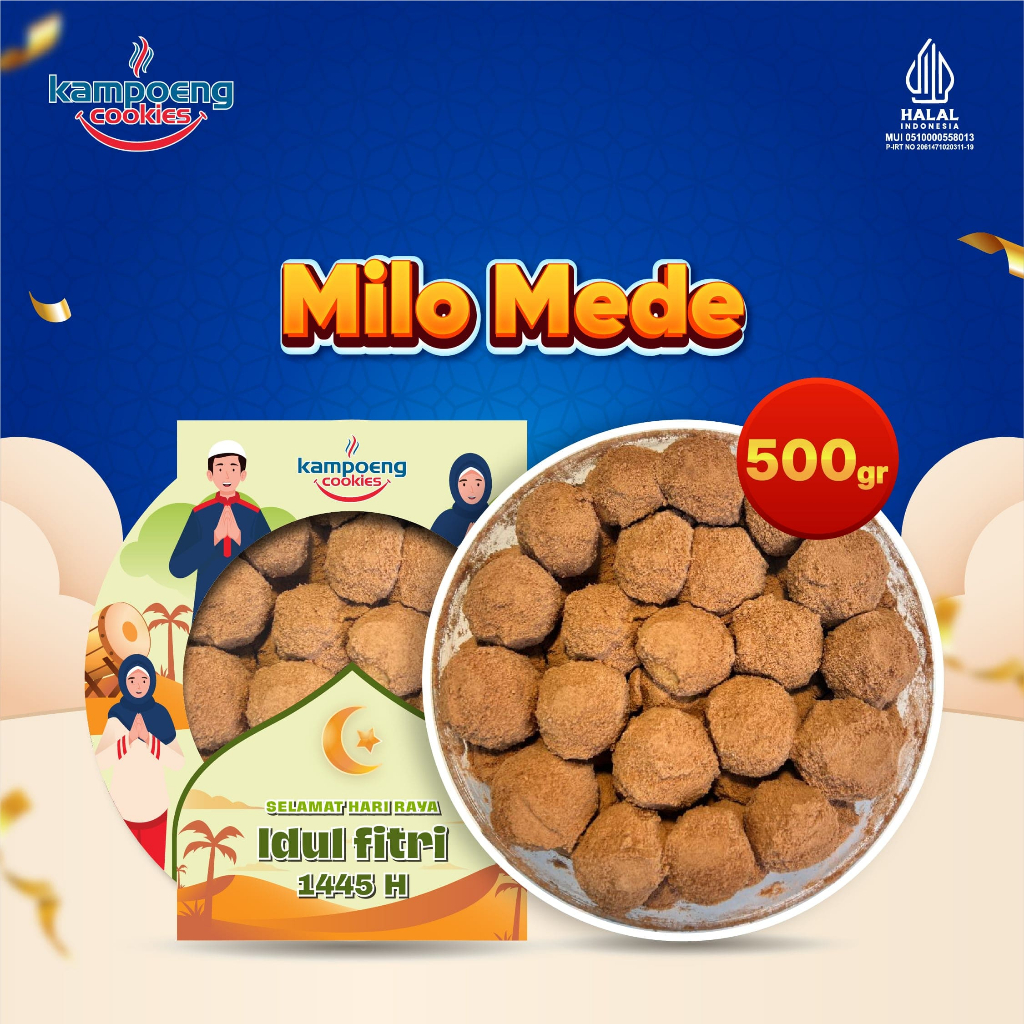 

Kue Kering Milo Mede Premium Kampoeng Cookies Lebaran 350-500 gr