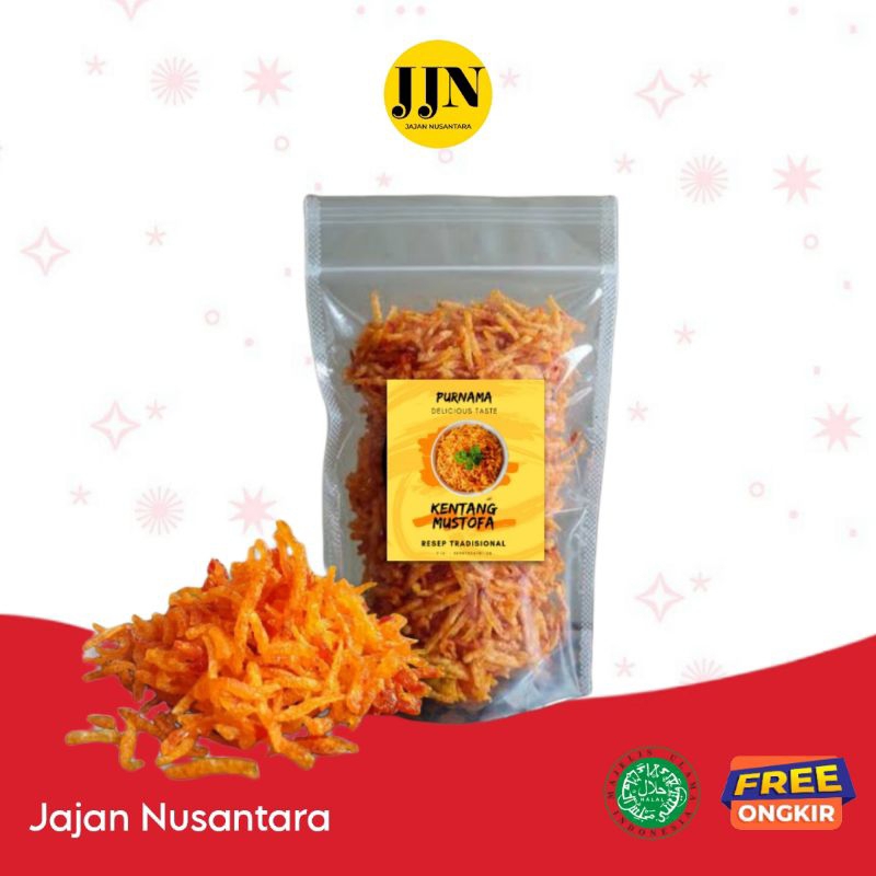 

Krispy Kentang mustofa 100gr l lauk kering instan kentang kriuk balado abon kentang