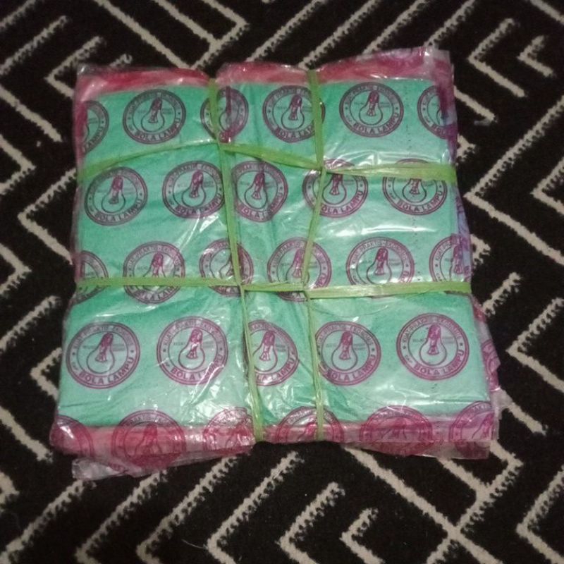 Kantong Plastik 1 Ikat 10 Pack Bola Lampu 24 Warna / Kantong Plastik Warna Warni Praktis
