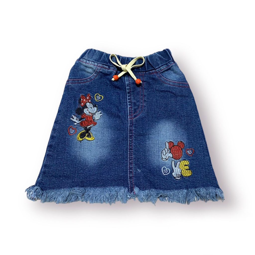 Rok Jeans Pendek Anak Perempuan 2-7 Tahun