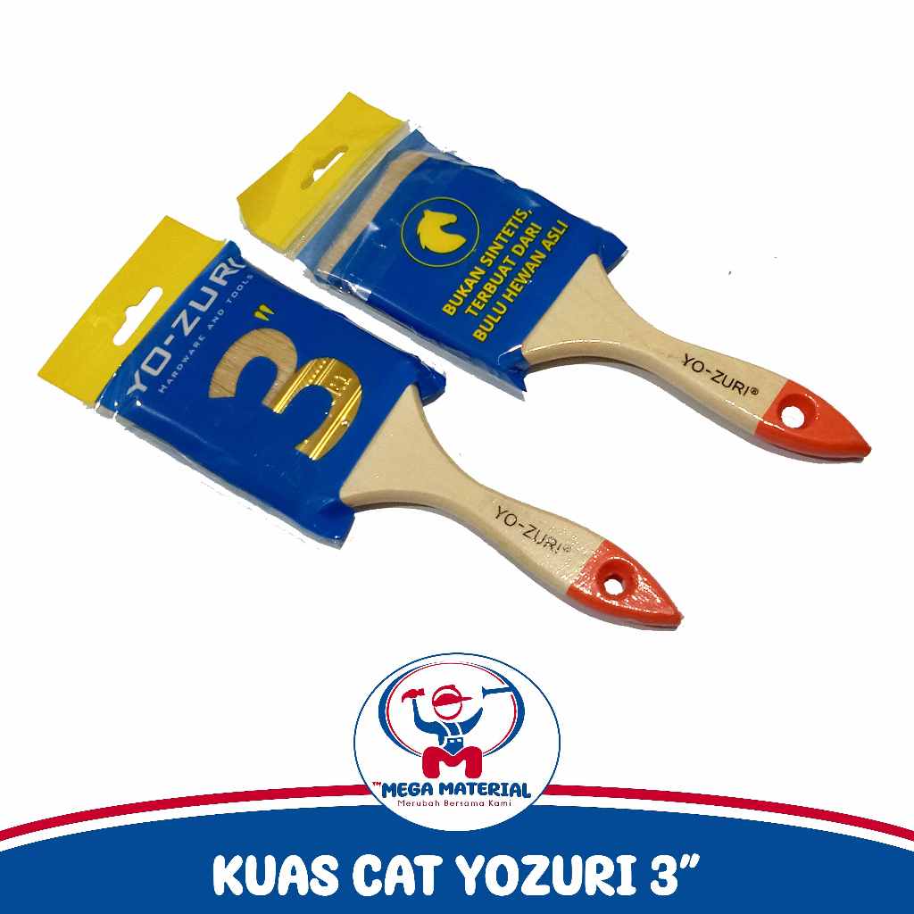 

KUAS CAT MERK YOZURI UKURAN 3inc & 4inc