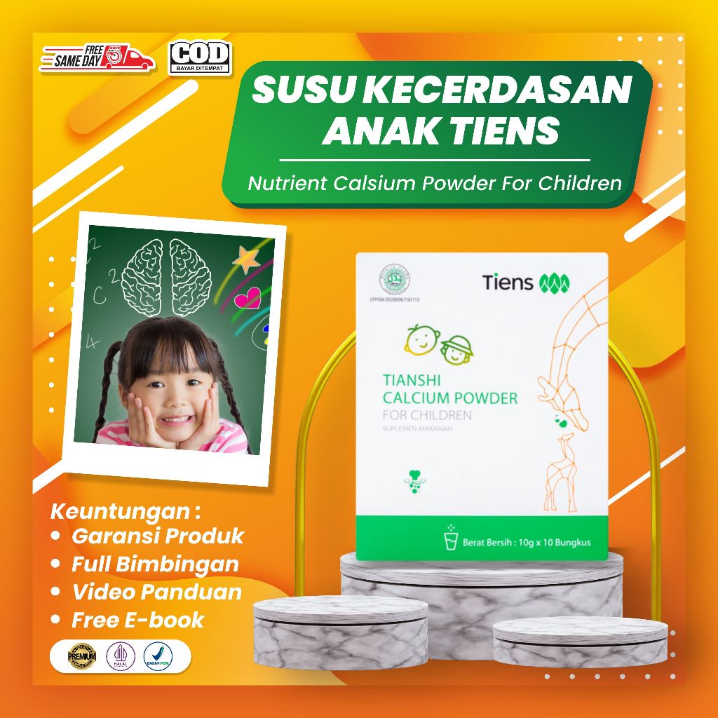 

NUTRIENT CALSIUM POWDER FOR CHILDREN - SUSU KALSIUM ANAK UNTUK KECERDASAN OTAK ANAK DAN PERTUMBUHAN TULANG ANAK BPOM