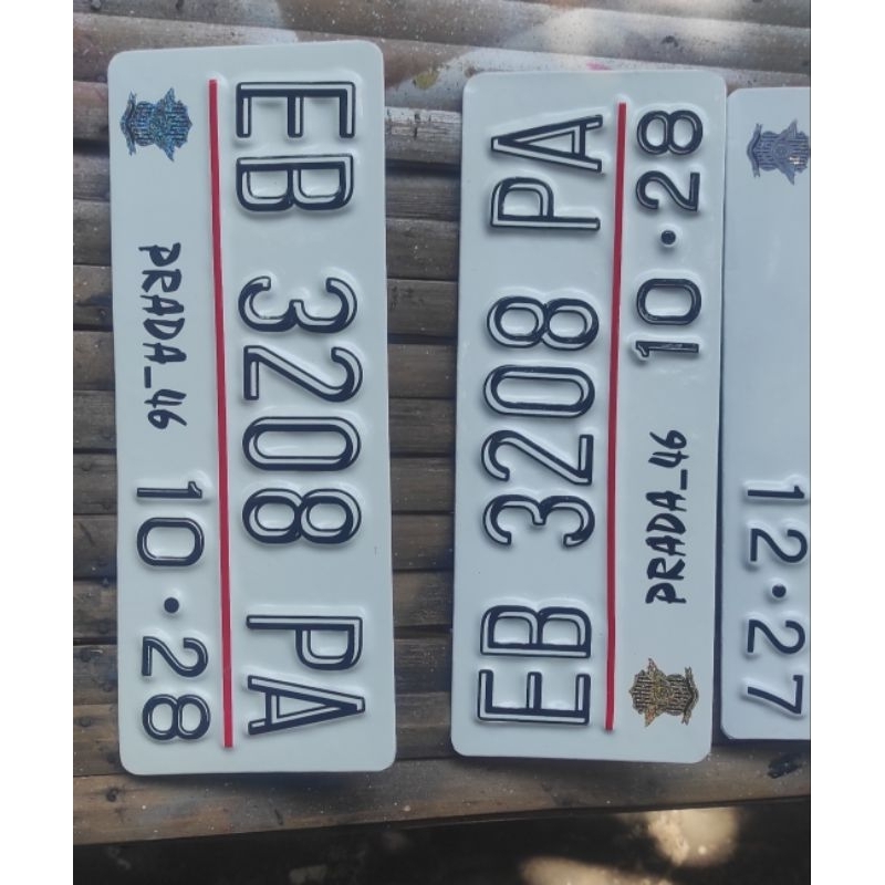 Plat Nomer Motor Baut Tanam