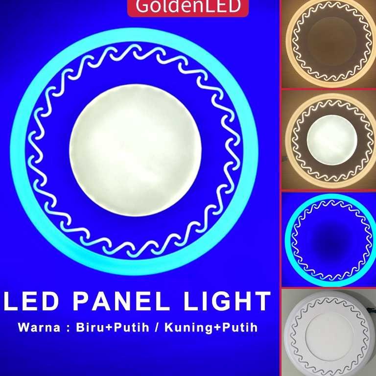 BOOMING Golden LED 6WAT LAMPU DOWNLIGHT LED 3 WARNA DOWNLIGHT PANEL LIGHT LED Plafon