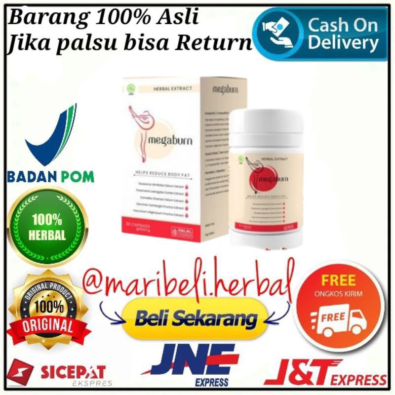 MEGABURN Help Reduce Body Fat Asli Obat Diet MEGABURN Original Obat Pelangsing Terbaik