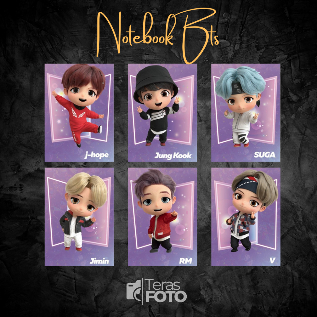 

Notebook Anime Ukuran A5 41,8 cm x 21,0 cm Bts