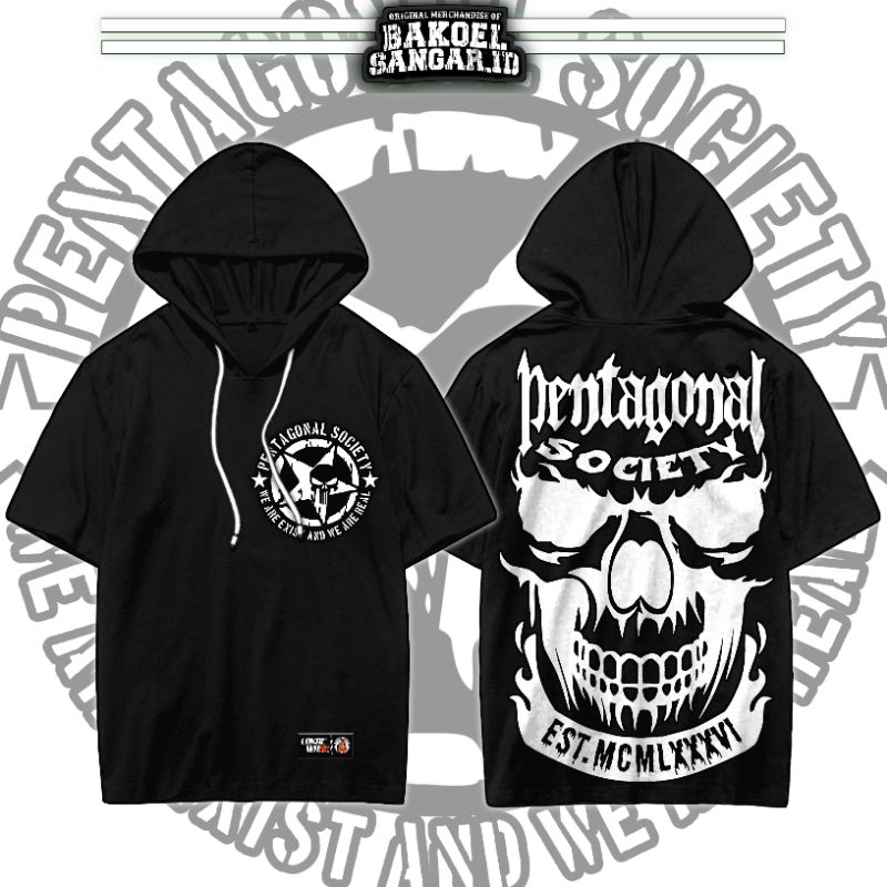 Ts Hoodie Pagar Nusa Pentagonal Society ( A2 FULL PUNGGUNG ) Limited Edition Ts Hoodie Pagar Pagar N