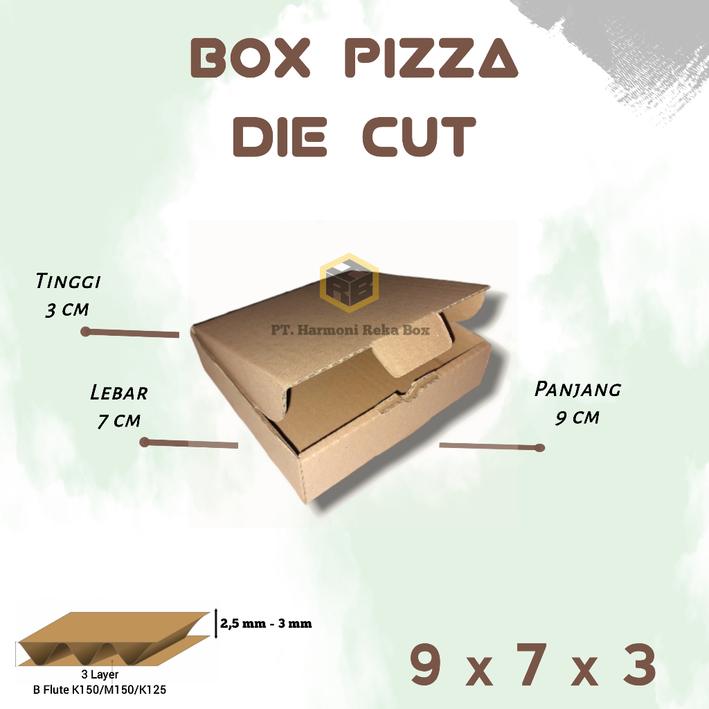 

box pizza/box hampers/kotak kado ukuran 9x7x3 cm