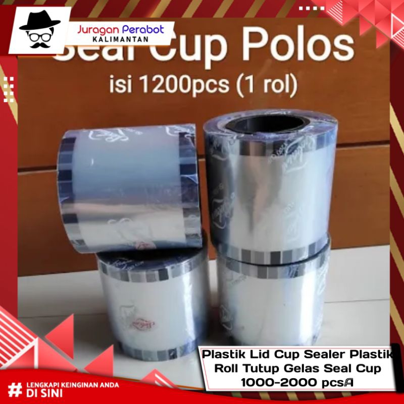 Plastik Lid Cup Sealer Plastik Roll Tutup Gelas Seal Cup / Tutup Gelas Plastik / Lid Cup Seller / Re