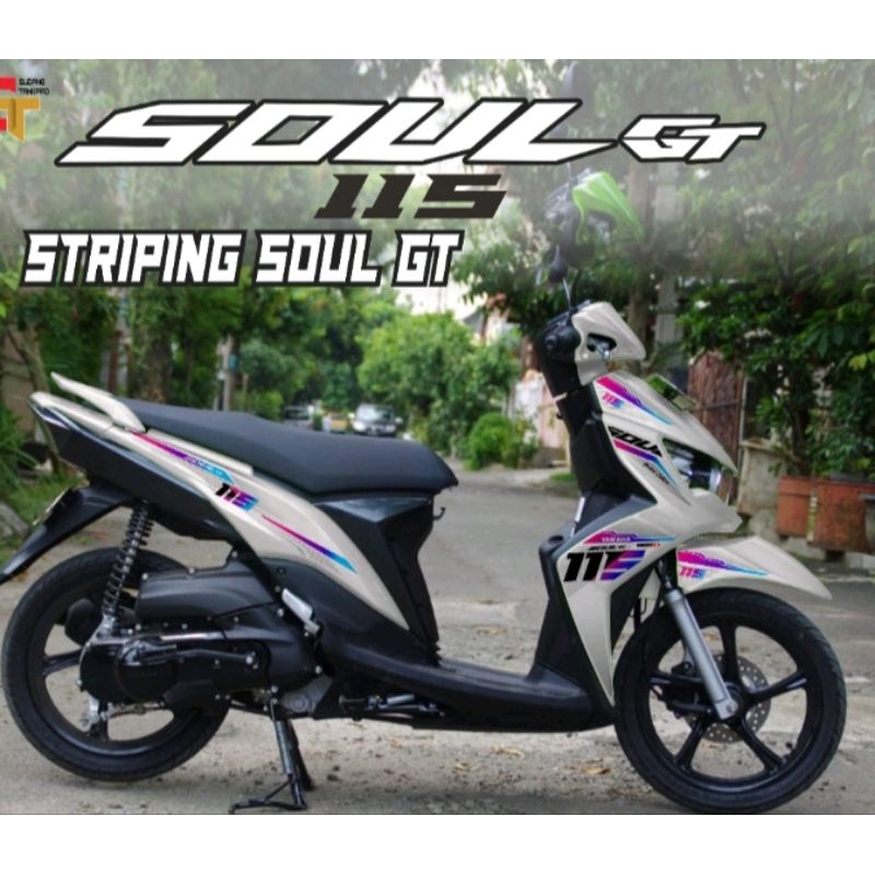 striping yamaha mio gt stiker variasi yamaha soul gt 115 mio gt 115