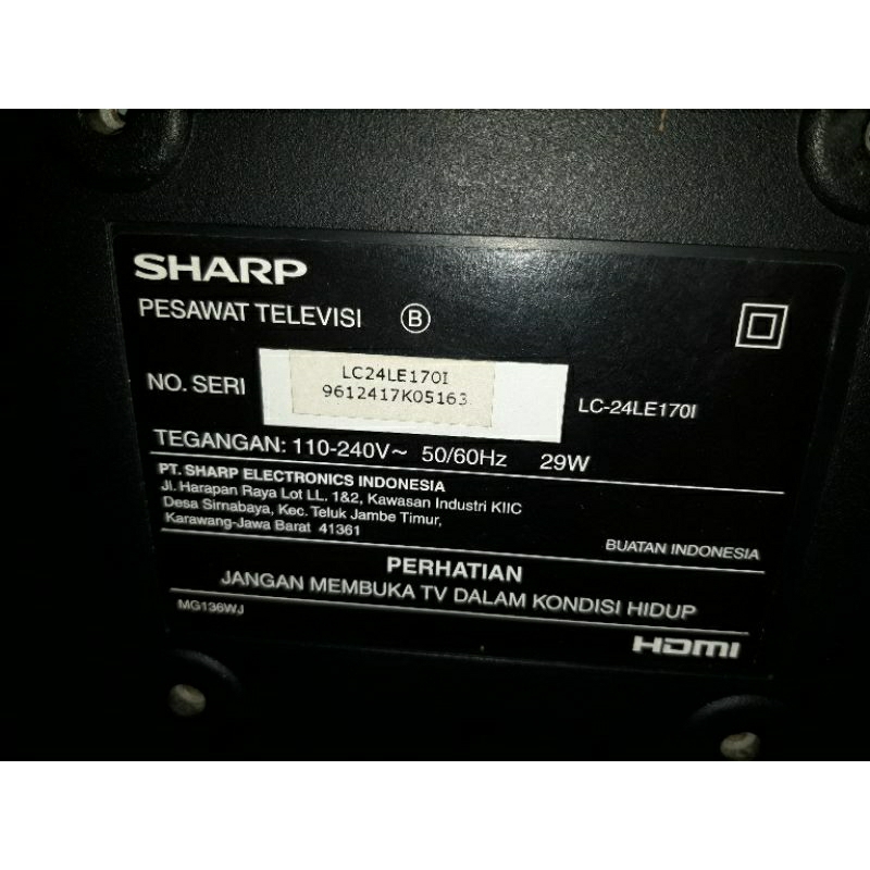 Mainboard Sharp LC24LE1701