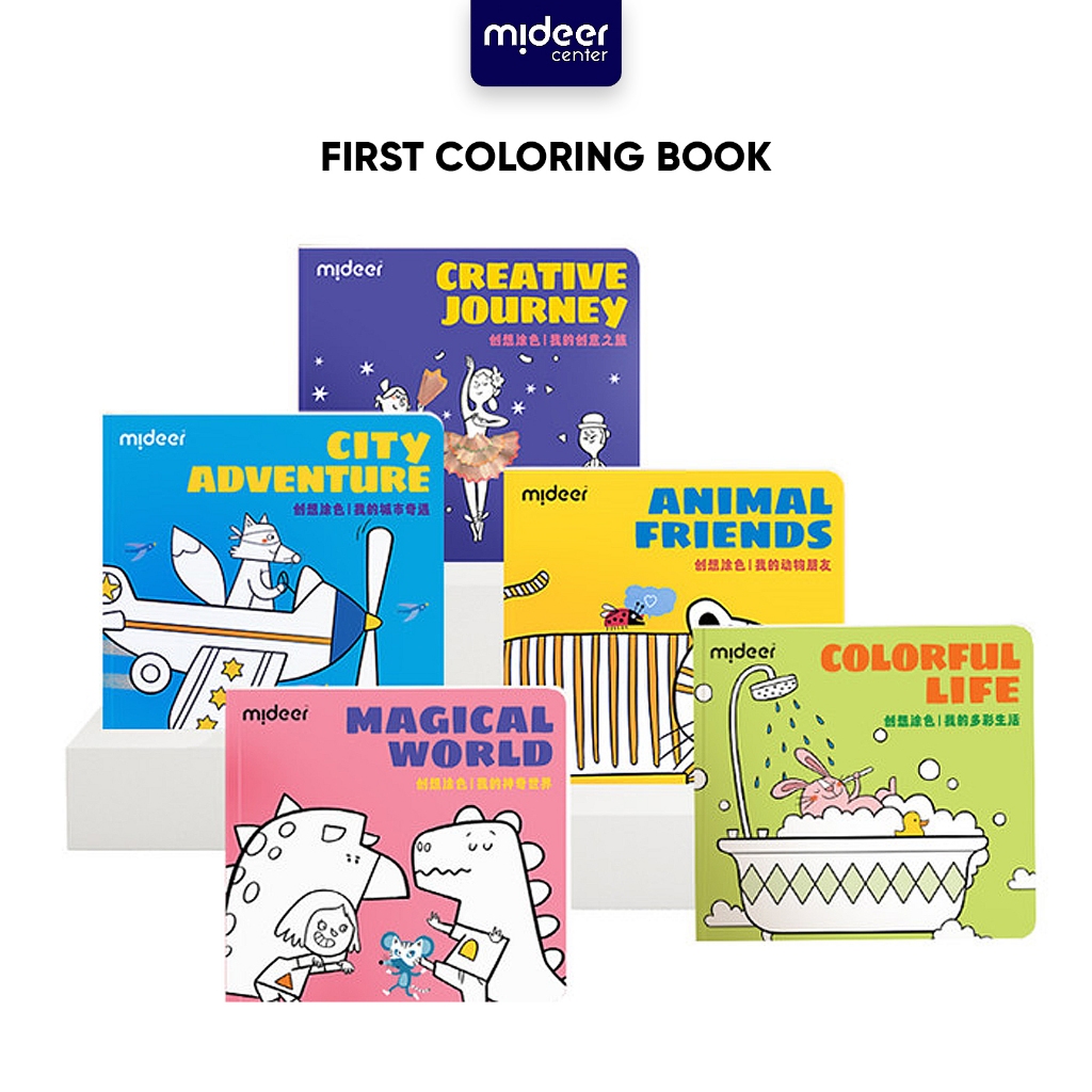 

Mideer First Coloring Book Buku Aktivitas Mewarnai Mainan Edukasi Buku Gambar Anak