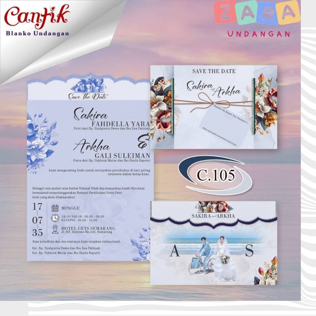 Blangko Undangan cantik 105 Harga Grosir Langsung Dari Produsen