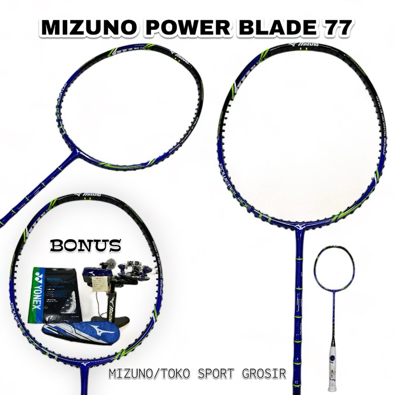 Raket Mizuno Bamboo Powerblade 88/77 (35 tension).