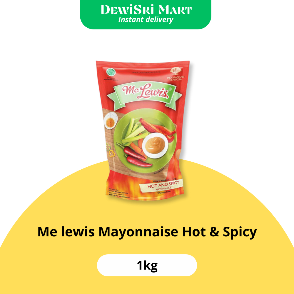 

Me lewis mayonese hot & spicy 1000gr/1kg - Dewi Sri Mart