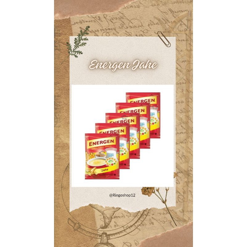

5 PCS Energen Jahe