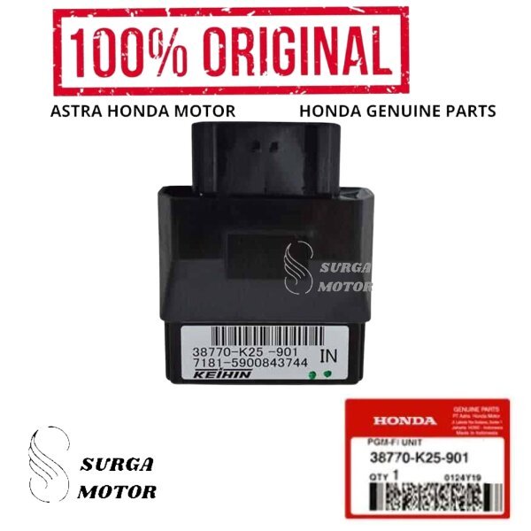 CDI ECU ECM PGM FI Unit Comp Starter Stater Engine Control Unit Honda BeAT FI BeAT FI CBS 2012 - 201