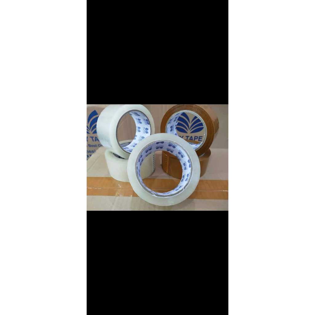 

Lakban bening / coklat ukuran 45mm*90mm 1 roll 6 pcs