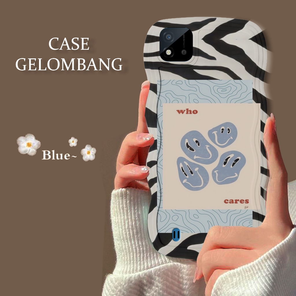 Soft Case GELOMBANG Hp Realme C11 2021 - Realme C11 2021 - Case Pro Camera - Fashion Case Motif Este